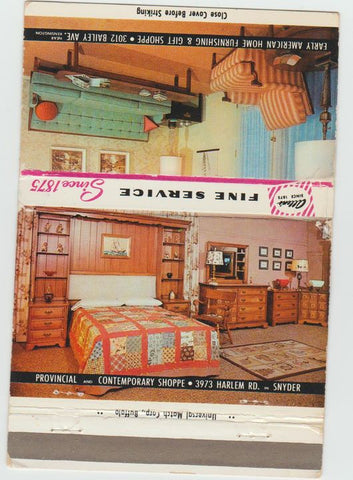 Matchbook Cover - Allen's Buffalo NY Furniture 40 Strike