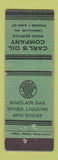Matchbook Cover - Sinclair Oil gas Carl's Versailles MO low phone #
