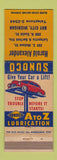 Matchbook Cover - Sunoco oil gas Harold Alexander Bay City MI WEAR