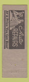Matchbook Cover - Gary's Gulf oil gas Potsdam NY ADVANCE WEAR
