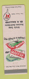 Matchbook Cover - Texaco oil gas Grizzly Camp Keystone SD WEAR