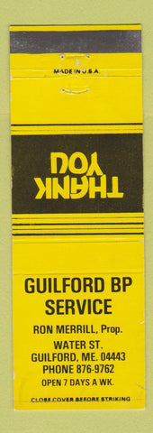 Matchbook Cover - Builford BP oil gas ME