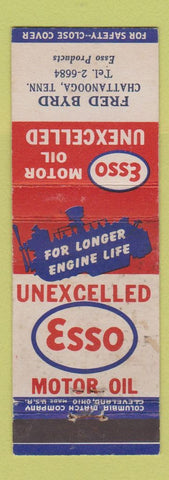 Matchbook Cover - Esso oil gas Fred Byrd Chattanooga TN WEAR