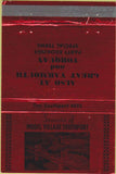 Matchbook Cover - Model Village Southport railroad UK Red WEAR 40 Strike