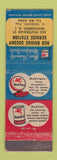 Matchbook Cover - Mobil oil gas Red Bridge Socony Providence RI
