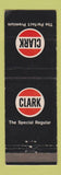 Matchbook Cover - Clark oil gas Eynon's STAMPED BACK