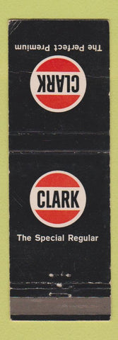 Matchbook Cover - Clark oil gas Eynon's STAMPED BACK