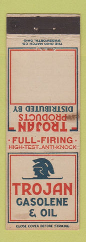 Matchbook Cover - Trojan oil gas WEAR