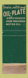 Matchbook Cover - Conoco oil gas Elgin IL WORN