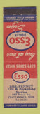 Matchbook Cover - Esso oil gas Bill Penney Chattanooga TN