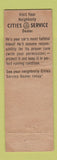 Matchbook Cover - Cities oil gas Kips Bridgeville DE WORN