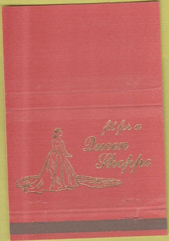 Matchbook Cover - Queen Shop women's clothes Fairmount WV girlie 40 Strike