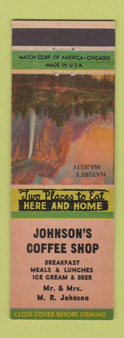 Matchbook Cover - Johnson's Coffee Shop