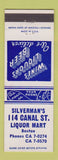 Matchbook Cover - Silverman's 114 Canal Liquor Mart Boston MA