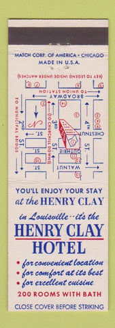 Matchbook Cover - Henry Clay House Louisville KY