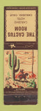 Matchbook Cover - The Cactus Room Carlsbad Hotel Carlsbad CA WORN