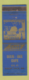 Matchbook Cover - Dixie Dee Cafe Rocky Face GA WORN