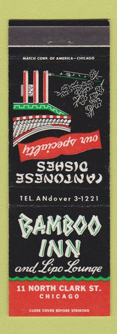Matchbook Cover - Bamboo Inn Chinese Restaurant Chicago IL