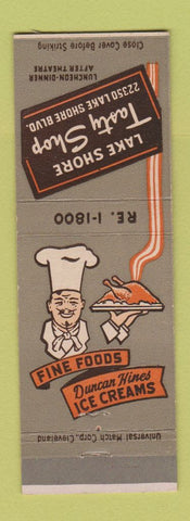 Matchbook Cover - Lake Shore Tasty Shop Cleveland OH