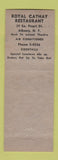 Matchbook Cover - Royal Cathay Chinese Restaurant Albany NY
