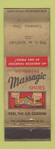 Matchbook Cover - Massagic Shoes GM Whitney Conneaut OH WEAR
