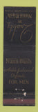 Matchbook Cover - Nunn Bush Men's Shoes New Orleans LA WEAR