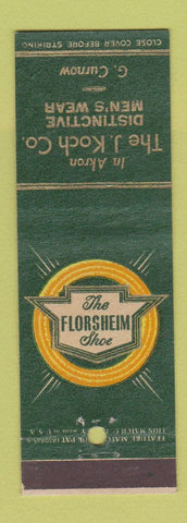 Matchbook Cover - Florsheim Shoes J Koch G Curnow Akron OH