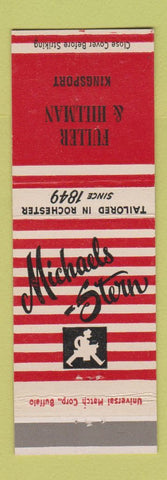 Matchbook Cover - Michael Stern Men's Clothes Fuller Hillman Kingsport TN