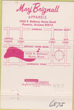 Matchbook Cover - Mary Brignall women's clothes girlie Phoenix AZ 40 Strike