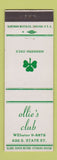 Matchbook Cover - Ollie's Club Chicago?
