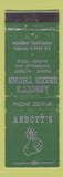 Matchbook Cover - Abbott's Green Thumb Nursery Flowers Portland OR WORN