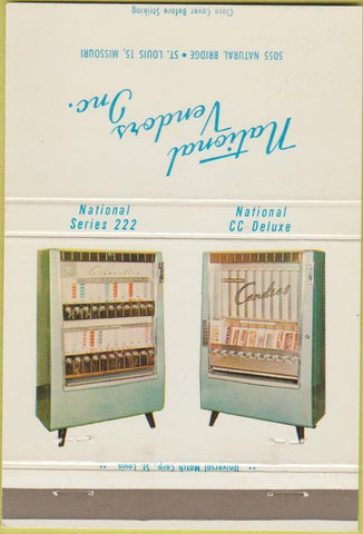 Matchbook Cover - National Vending St Louis MO machines 40 Strike