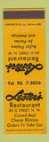 Matchbook Cover - Lester's Restaurant Washington DC