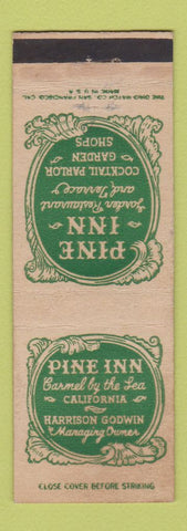 Matchbook Cover - Pine Inn Carmel by the Sea CA WEAR