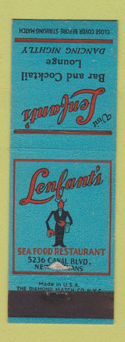 Matchbook Cover - Lefant's Resaturant New Orleans LA