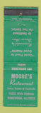 Matchbook Cover - Moore's Restaurant Homewood IL WEAR