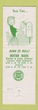 Matchbook Cover - 1st National Bank Wellston MO
