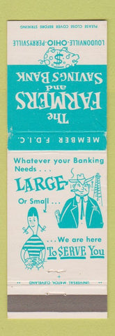 Matchbook Cover - Farmers Savings Bank Loudonville Perrysville OH WEAR