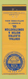 Matchbook Cover - Central Electric Motor & Construction Battle Creek MI
