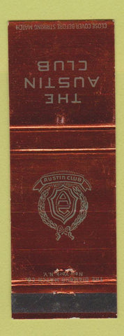 Matchbook Cover - The Austin Club WEAR
