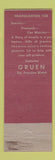 Matchbook Cover - Gruen Watches Hart's Lorain OH