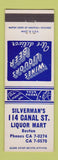 Matchbook Cover - Silverman's 114 Canal Liquor Mart Boston MA