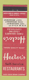 Matchbook Cover - Hector's Restaurants New York City