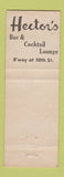 Matchbook Cover - Hector's Restaurants New York City
