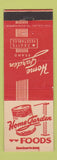 Matchbook Cover - Home Garden Brand Foods canned fruit vegetables