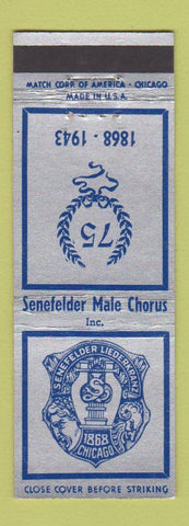 Matchbook Cover - Senefelder Liederkranz Male Chorus 1943 Chicago IL