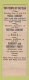 Matchbook Cover - Senefelder Liederkranz Male Chorus 1943 Chicago IL