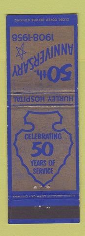 Matchbook Cover - Hurley Hospital 1958 WI?