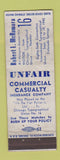 Matchbook Cover - Robert McNamara Insurance Convention Colorado Springs WEAR