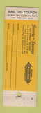 Matchbook Cover - Society for Savings 1949 Cleveland OH WEAR